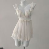  Váy lưới phối ren Pointelle D1568 