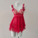  Váy lưới phối ren Pointelle D1568 