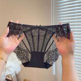  Quần lót lưới phối ren Q7579 