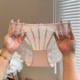  Quần lót lưới phối ren Q7579 