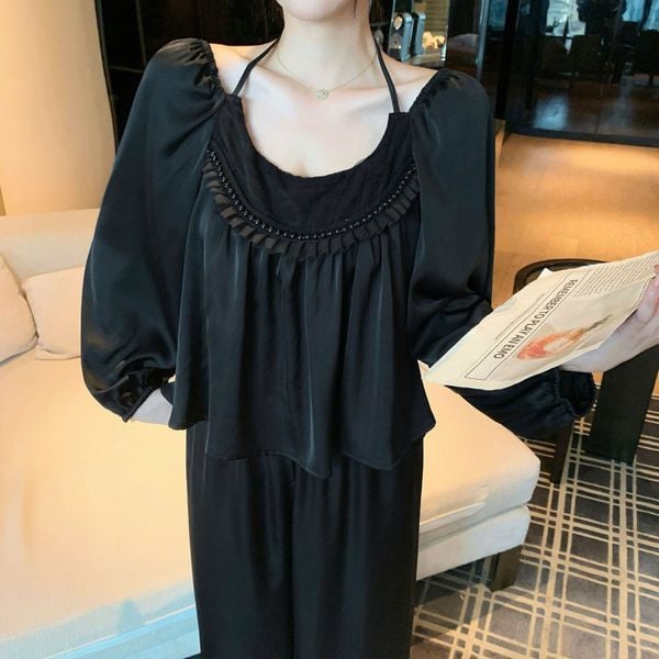  Pyjama lụa Flounce PM2860 