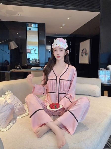  Pyjama lụa Contrast PM2865 