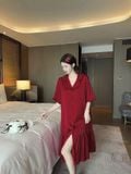  Váy lụa viền D8780-3 