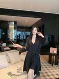  Luxe Robe Set -Bộ choàng lụa ren hoa SC3924 