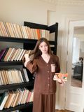  Enigma Pyjama - Bộ lụa phối màu PM4677 