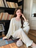  Serenity Pyjama - Bộ lụa cổ tròn PM4666 