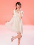  Sweetie Dress D2559 - Váy lụa xoè cổ sen 