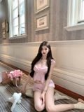  Bộ 2 dây ngắn lụa phối nơ B5678 