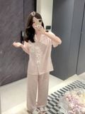  Bijou Pyjama - Bộ pyjama lụa beo hồng PM4829 