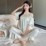  Haze Pyjama - Bộ lụa phối ren PM4827 