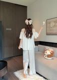  Haze Pyjama - Bộ lụa phối ren PM4827 