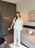  Haze Pyjama - Bộ lụa phối ren PM4827 