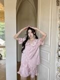  Feminine Pyjama - Bộ lụa ngắn cổ bèo PM8241-1 