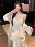  Majestic Robe Set - Bộ choàng lụa phối ren SC4826 