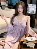  Majestic Robe Set - Bộ choàng lụa phối ren SC4826 