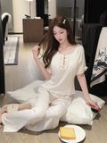  Bloomie Set PM5714 - Bộ thun quần dài tay ngắn đệm ngực mỏng 