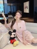  Pinky Dress D5262 - Váy thun beo đệm ngực mỏng 