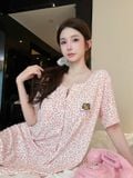  Pinky Dress D5262 - Váy thun beo đệm ngực mỏng 