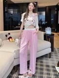  Kitty Set PM5642-2, Bộ thun dài 3 chi tiết 