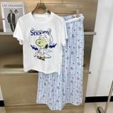  Snooze Set PM5216 - Bộ thun dài áo thun quần thô mềm 