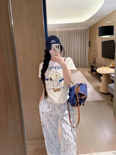  Snooze Set PM5216 - Bộ thun dài áo thun quần thô mềm 