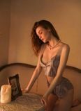  Shadow Muse B141 - Bộ lụa dây vai ren mảnh 