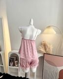  Rosy Set B4764 - Bộ 2 dây lụa phối ren quần bí 