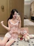  Bộ 2 dây ngắn lụa phối nơ B5678 