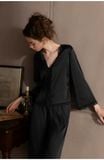 Serene PM6834  - Pyjama dài lụa satin phối ren (PM23) 
