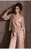  Serene PM6834  - Pyjama dài lụa satin phối ren (PM23) 