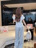  Snooze Set PM5216 - Bộ thun dài áo thun quần thô mềm 