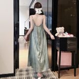  Váy lụa dài D3037 ( D81) 