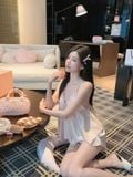  Soie B6872 - Bộ 2 dây ngắn lụa satin mềm (B83) 
