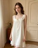  Sweetie Dress D2559 - Váy lụa xoè cổ sen 
