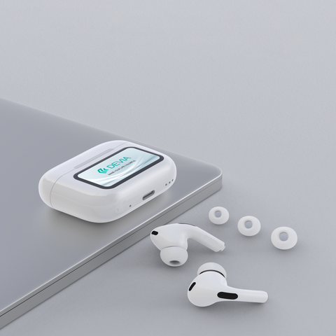 Tai nghe bluetooth ANC với màn hình cảm ứng LCD TWS Pro2 EM062 Devia