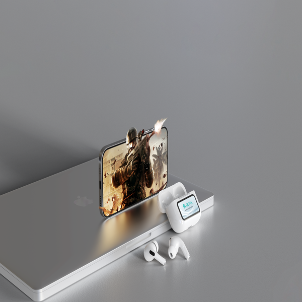 Tai nghe bluetooth ANC với màn hình cảm ứng LCD TWS Pro2 EM062 Devia