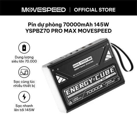 Pin dự phòng MoveSpeed 70000mAh 145W YSPBZ70ProMax