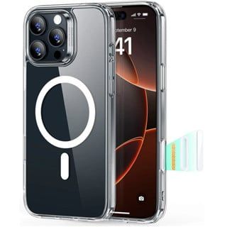 Ốp lưng điện thoại mỏng nhẹ ESR Classic Hybrid Case HaloLock cho iP 16 series trong suốt và hạn chế ố vàng