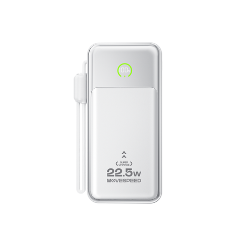 Pin sạc dự phòng MoveSpeed 10000mAh 22.5W có màn hình LCD kèm dây sạc MSP19