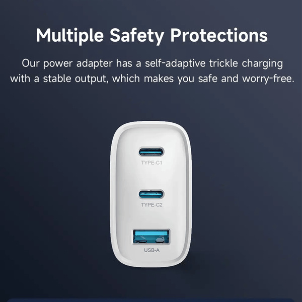 Extreme Speed Series PD 65W A+2C GaN Charger Set (EU), white