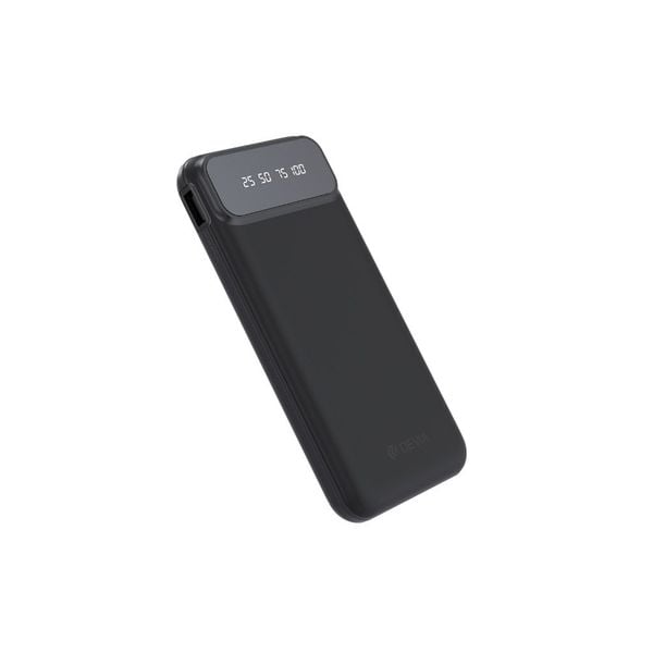 Pin Sạc Dự Phòng 10.000mAh EP189 Kintone Series kèm 4 cáp sạc, màn hình led hiển thị, màu đen Devia