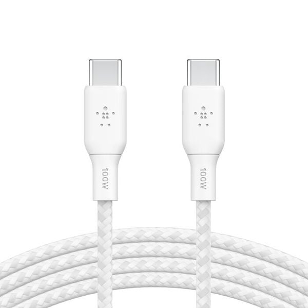 Combo Củ sạc 67W màu trắng kèm dây Type C-C 100W, Belkin