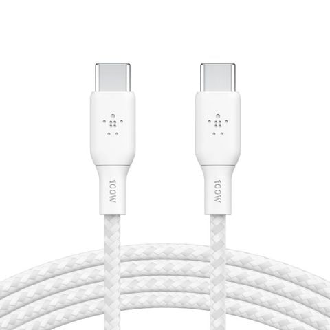 Combo Củ sạc 67W màu trắng kèm dây Type C-C 100W, Belkin