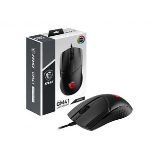 Chuột gaming có dây MSI Clutch GM41 Lightweight V2 - Phím OMRON 60 triệu lần nhấn - DPI 16000 - Cáp 2m - Bảo hành 1 năm