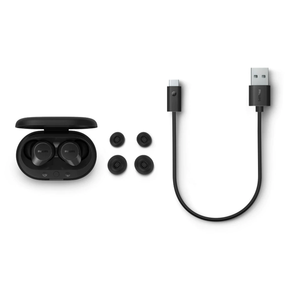 Tai nghe bluetooth không dây TWS Philips TAT1209, Bluetooth 5.3, Bass mạnh, Pin 18 giờ nhỏ gọn