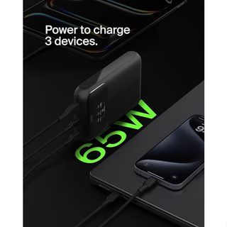 Pin sạc dự phòng Belkin BoostCharge Pro Power 20,000 mAh, sạc nhanh 65w PD màn hình hiển thị pin