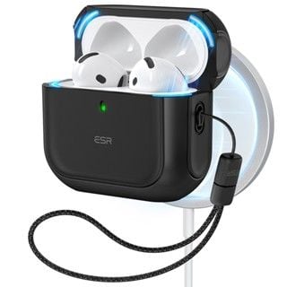 Ốp bảo vệ AirPod 4 ESR Orbit Hybrid Case (HaloLock) có dây đeo tay, chống sốc, sạc không dây