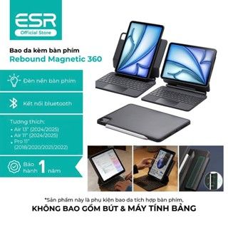Bao da bàn phím ESR Magnetic Rebound 360 cho Air 11