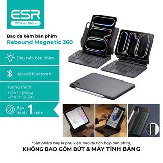 Bao da bàn phím ESR Magnetic Rebound 360 cho Pro 11