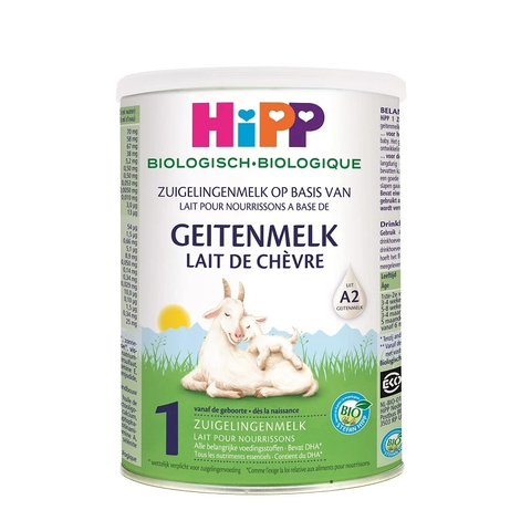 Sữa dê HiPP 1 Organic 400g - Giúp bé phát triển chiều cao, trí não, tăng cường hấp thu